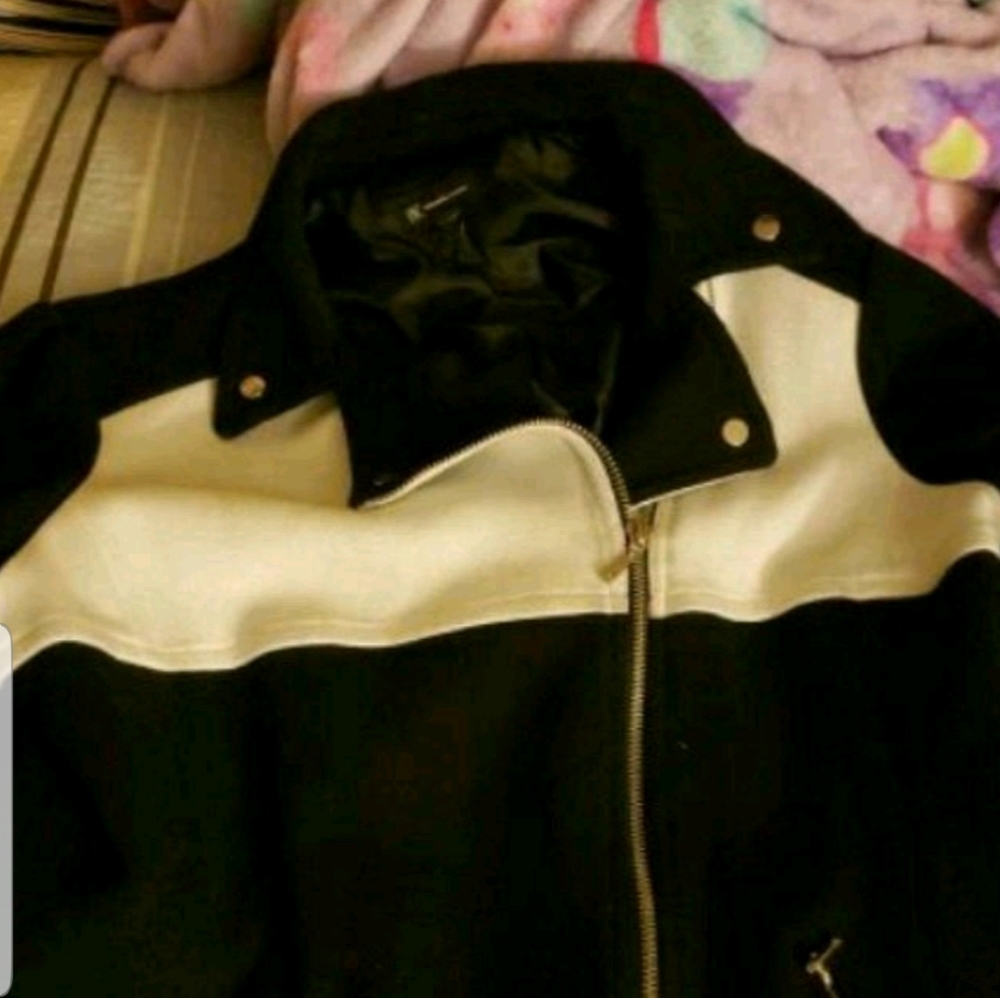 Macy's, XL, peacoat, black/white, striped
